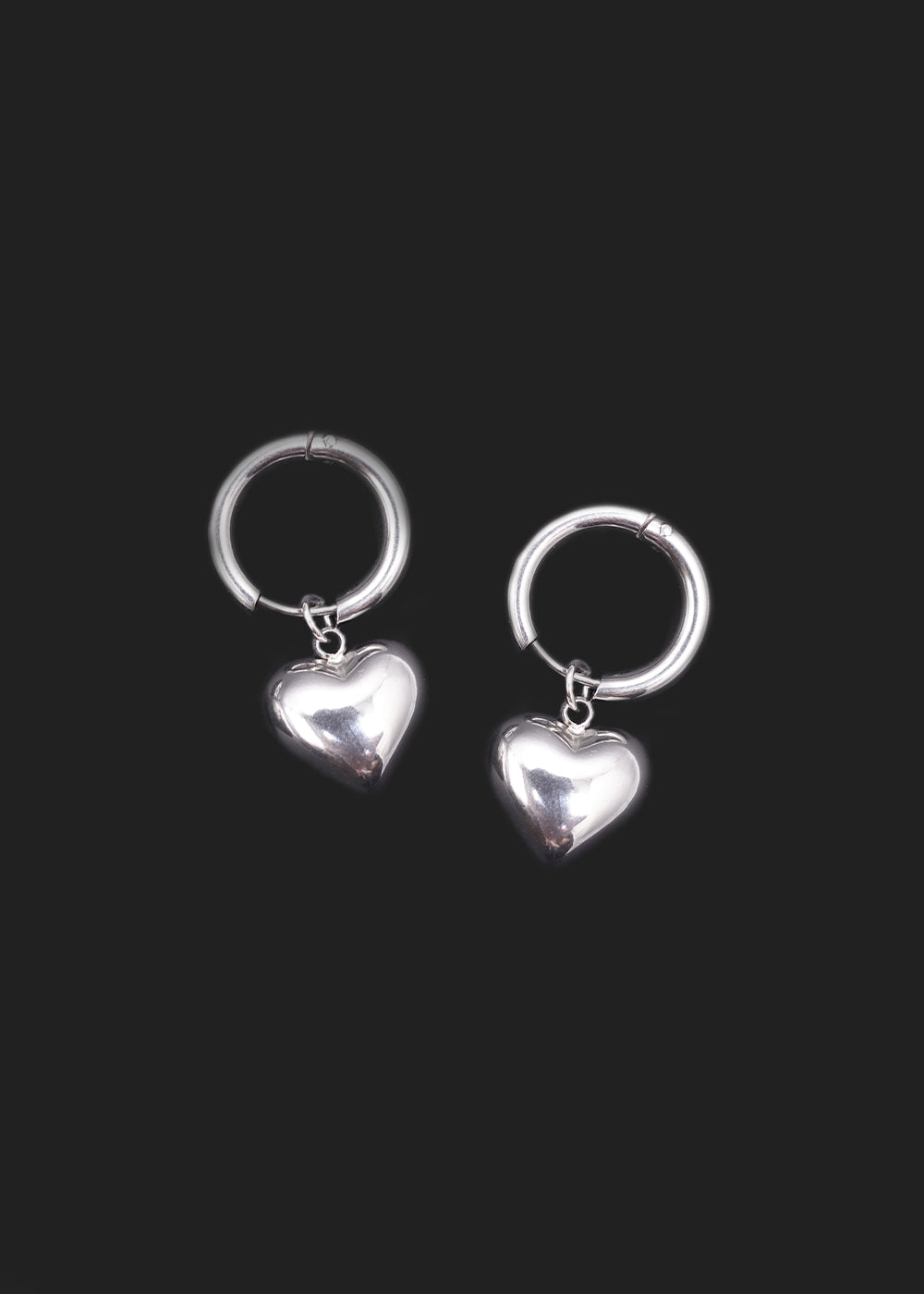 Silver Heart Earring